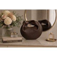 Housebags Masion Rose New Trend El Çantası Acı Kahverengi