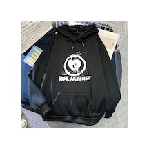 Tarzsokak Siyah Unisex Hip Hop Grafik Moletom Karşı Yükselişi Masculino Kapşonlu Mod