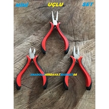 Taha Mini Pense Seti Elektronikçi Pense Seti 3Parça 120Mm