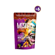 Sütlü Çikolata Kaplı Karışık Meyve Aromalı Licorice 120 Gr Çilek, Elma, Portakal X 6 Adet