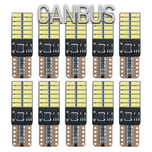 10 Adet T10 LED Park Plaka Tavan Ampulü 24 Ledli Beyaz Sadece 24 Volt Araçlar