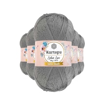 5 Adet Lotus Lux Bikini Büstiyer Bluz Simli Örgü İpi K941 Açık Gri