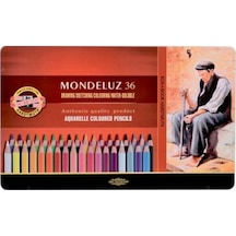 Koh-i Noor 36'lı Mondeluz Metal Kutu Aquarell Boya Kalem Seti 372