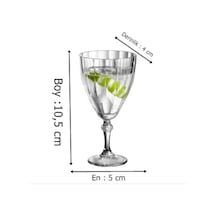 Paşabahçe 440113 Diamond Ayaklı 12'li Kahve Yanı Su Bardak
