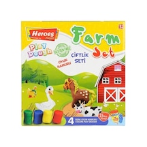 Ern-588 Orta Kutulu Çiftlik Oyun Hamuru Seti - Eren Oyuncak 250 Gr
