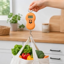 50 Kg Dijital El Terazisi Taşınabilir Askılı Bagaj Ve Valiz Tartısı, Lcd Ekranlı Seyahat Ve Bavul Terazisi Çok Renkli
