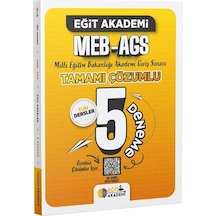 Eğit Akademi 2026 Meb-ags Tüm Dersler 5 Deneme Çözümlü