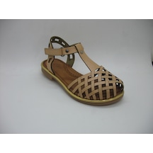 Piarmoni 01408 Deri Ortopedik Bej Sandalet 31-35 Bej