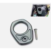 Yamaha Xmax Ironmax Techmax 250-300 2018-2024 Egzoz Ucu Cnc Aksesuar Kapak Titanyum Gri