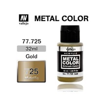 32 Ml. Altın Metal Color Serisi Maket Boyası, Vallejo 77725 Standart