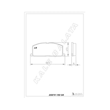 Kale-balata Balata Ön Camry-carına 13 - Corolla-corona-celica 83-93 Kale 20870 150 04 Ans Kd13 0449112630 0449114050 0449116030