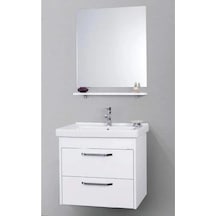 70 Cm Mdf Soft Banyo Dolabı Suntalam Sis Gri