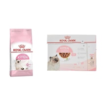 Kitten Kuru Kedi Maması, Yavru Kedi, 4 Kg & Royal Canin Kitten Yaş Kedi Maması, Yavru Kedi, 12 X 85 G