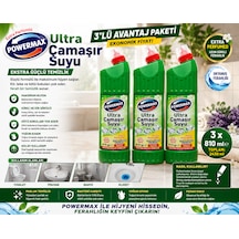 Powermax Ultra Çamaşır Suyu 810 Gr X3 Set Çok Amaçlı Temizlik Ürünü 3'lü Set