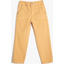 Koton Chino Pantolon Pamuklu Cepli Deve Tüyü 4skb40016tw 4SKB40016TW100 Taba