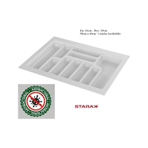 Starax 2288 64 49 Beyaz Plastik 10 Gözlü Kaşıklık Kepçelik S-2288-w