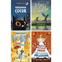 Mırıldanan Çocuk - Mavi Kanatlar - Mutluluk Virüsü 4 Kitap Set - 9-12 Yaş Arası Okuma Kitapları