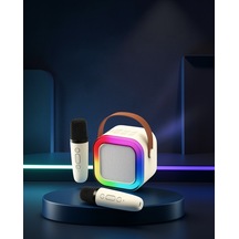 Taşınabilir Karaoke Hoparlör 2400 Mah Batarya Xucz2mikrofonluspeaker-1