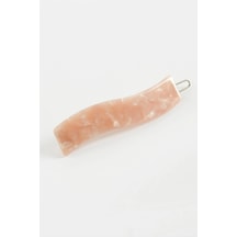 Oval Klipsli Toka Pembe