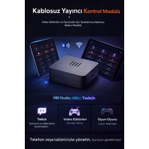 Profesyonel Yayıncı Ve Oyun Makro Kontrol Modülü, Obs / Vmix / Twitch Uyumlu, Bluetooth Kablosuz