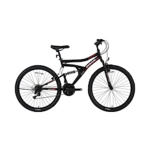 Bisan Mts 4600 Erkek Dağ Bisikleti 46cm V 26 Jant 21 Vites Mat Siyah Kırmızı - 26 Kırmızı - Siyah
