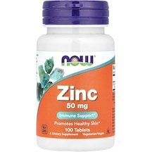 Now Foods Zinc Çinko Demir 50 Mg, 100 Tablet