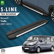 S-dizayn Renault Trafic 2 Kısa Şase S-line Aluminyum Yan Basamak 223 Cm 2001-2014 A+ Kalite