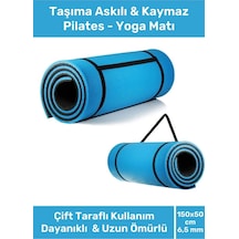 Özel Konfor Modeli Çift Taraflı Kaymaz Silinebilir Yoga Meditasyon Minderi 6,5mm Mat