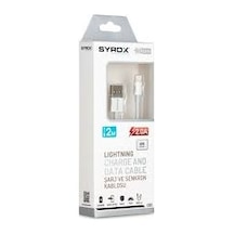 Syrox C82 2.0A Lightning Şarj Data Kablosu  2 M
