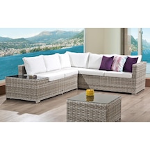 Flexy Zen Bahçe Köşe Mobilya Takımı Rattan Bahçe Mobilyası 316