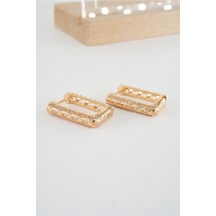By Zeyna Aksesuar Kadın Vip Seri Xuping Rose Gold Küpe Seti-4176 Rose Gold