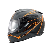 Nexx Y.100 B-Side Kapalı Kask Mat Siyah Turuncu L
