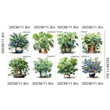 Tropikal Bitkiler Duvar Stickerı Model A