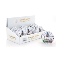 Taşlı İstanbul Tasarımı El Aynası Kalın Alk2489