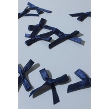 Lacivert Küçük Saten Fiyonk 50 Adet Lacivert - 655381680