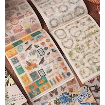 24 Sayfa Washi Çiçek Çerçeve Sticker Bullet Journal Scrapbook Laptop
