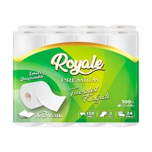 Royale Tuvalet Kağıdı 3 Kat 24 Rulo 3 Paket