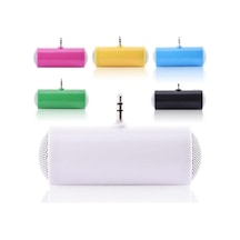 Yeşil Mini Hoparlör Cep Telefonu Tablet Mini Stereo Hoparlör Kutusu 2w 3.5mm Fiş