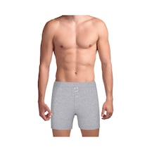 The Don Traditional Erkek Boxer Şort Gri Kırçıllı 001