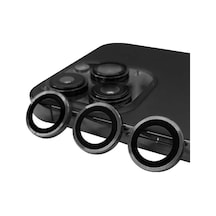 İphone 13 Pro Max Raze Metal Kamera Lens - Gri