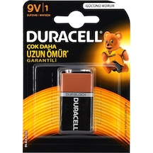 Duracell 9V Alkalin 9 Volt Pil