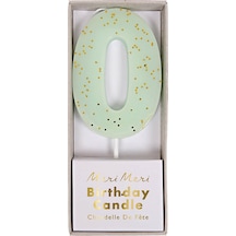 Meri Meri - Mint Number 0 Candle - 0 Numara Mint Mum