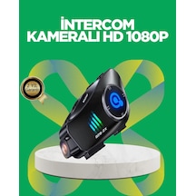 Mey İthalat Q28 Bluetooth Kask Kulaklık 1080p Kamera Su Geçirmez Motosiklet Interkom