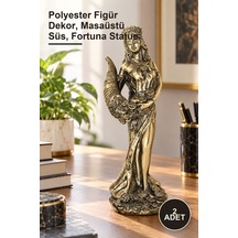 2 Adet Bereket Tanrıçası Fortuna Figürü Polyester Figür Dekor, Masaüstü Süs, Fortuna Statue