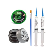 Havya Ucu Temizleme Kremi, 2uul 2,0mm Lehim Emme Fitili Krem Flux Yüzey Lehim Temizleme Seti Tk06