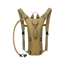 Dashanshop 1 Adet 3l Büyük Kapasiteli Su Torbası Bisiklet Su Çantası Outdoor Spor Tactical Tan Haki