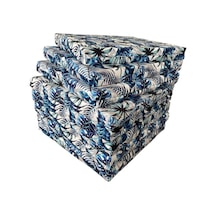 Sandalye Minderi Su Geçirmez Outdoor Kumaş Koltuk Minderi 50x50x8cm 8 Adet Palmiye