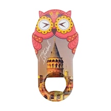 İstanbul Temalı Baykuş Magnet Kapak Açacak