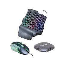 Hescom JCHF-68S 3 in 1 Kablolu Oyuncu Klavye Mouse Set