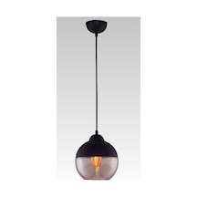 Rustik Retro Siyah Bal Cam Tekli Sarkıt 20 Cm Siyah
